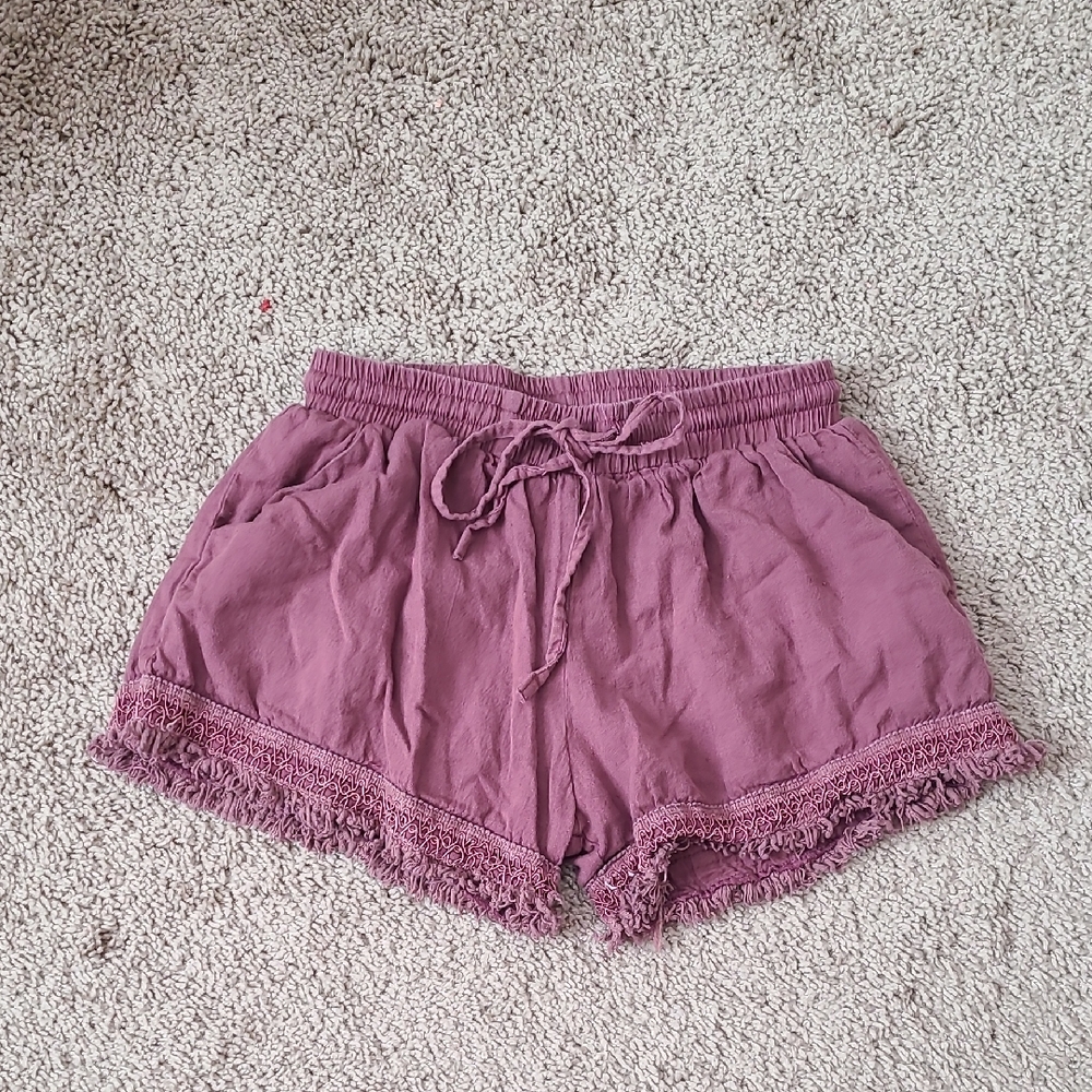 Purple Tassel Shorts
